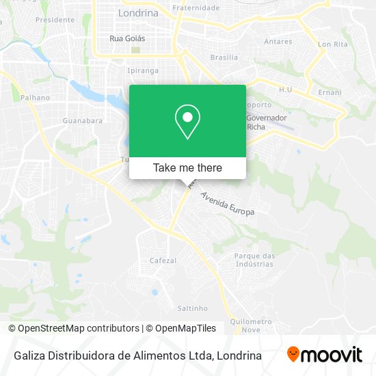 Galiza Distribuidora de Alimentos Ltda map