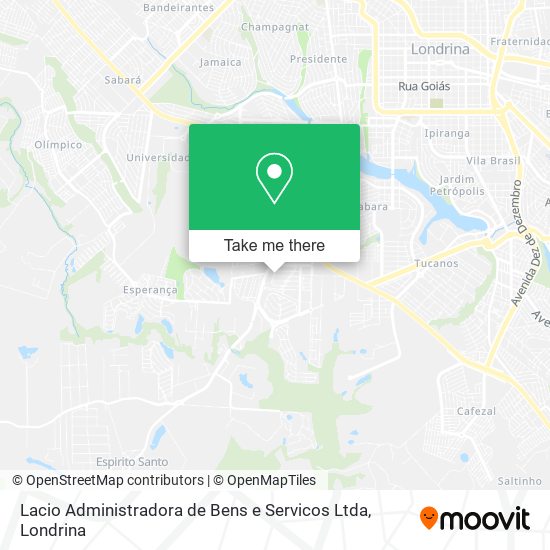 Mapa Lacio Administradora de Bens e Servicos Ltda