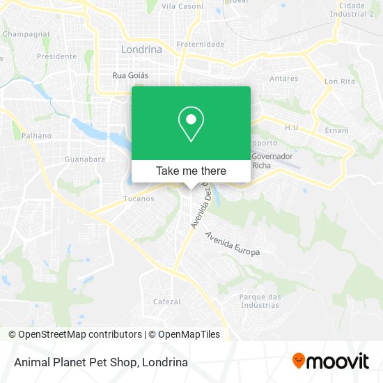 Animal Planet Pet Shop map