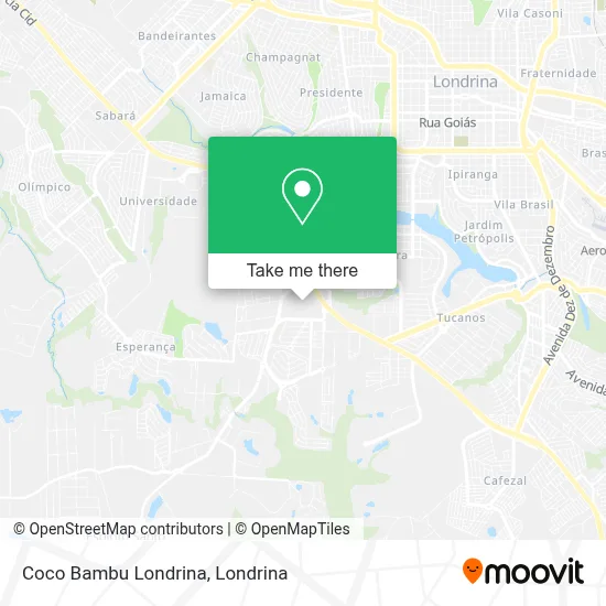 Coco Bambu Londrina map