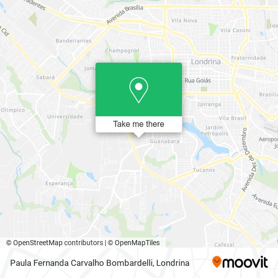 Paula Fernanda Carvalho Bombardelli map