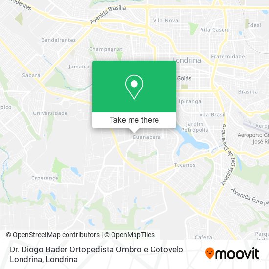 Dr. Diogo Bader Ortopedista Ombro e Cotovelo Londrina map