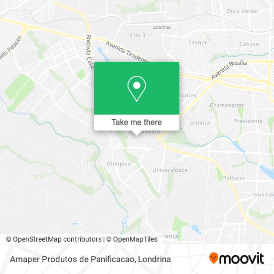 Amaper Produtos de Panificacao map