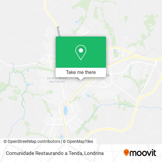 Comunidade Restaurando a Tenda map