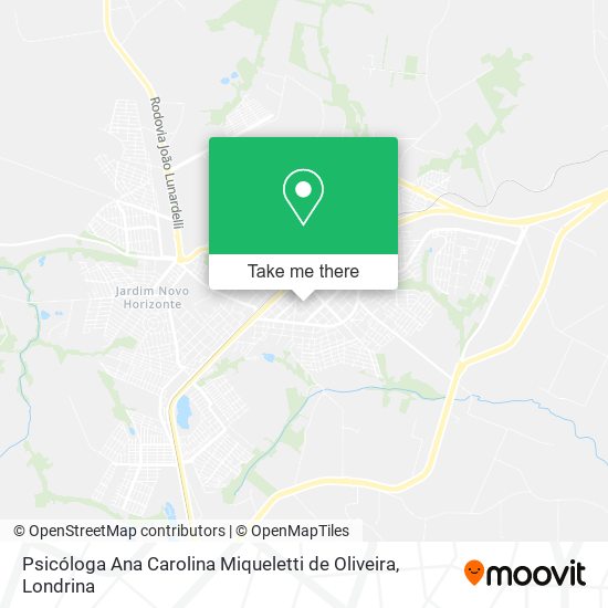 Psicóloga Ana Carolina Miqueletti de Oliveira map