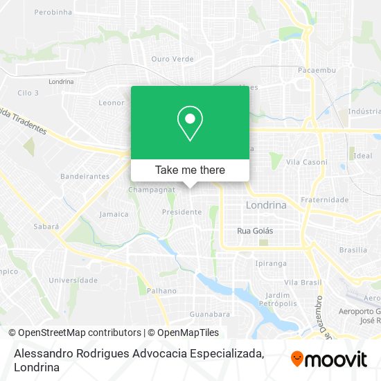 Mapa Alessandro Rodrigues Advocacia Especializada