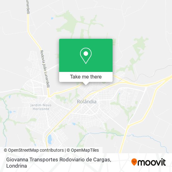 Mapa Giovanna Transportes Rodoviario de Cargas