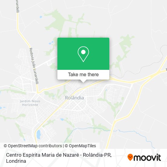 Mapa Centro Espírita Maria de Nazaré - Rolândia-PR