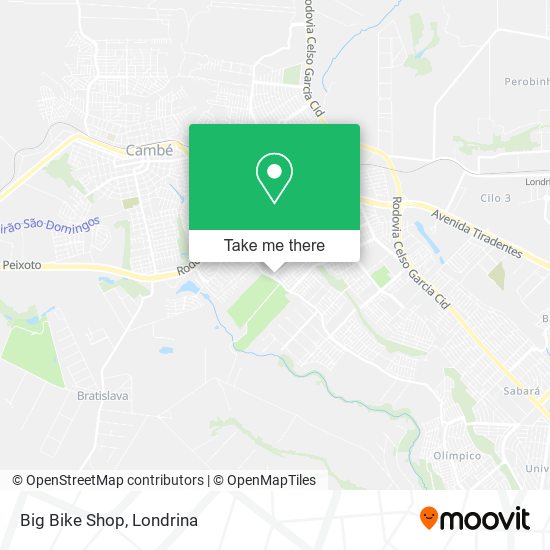 Big Bike Shop map