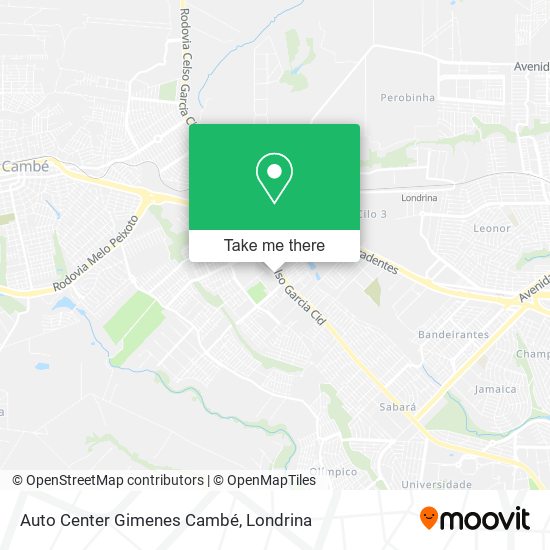 Auto Center Gimenes Cambé map