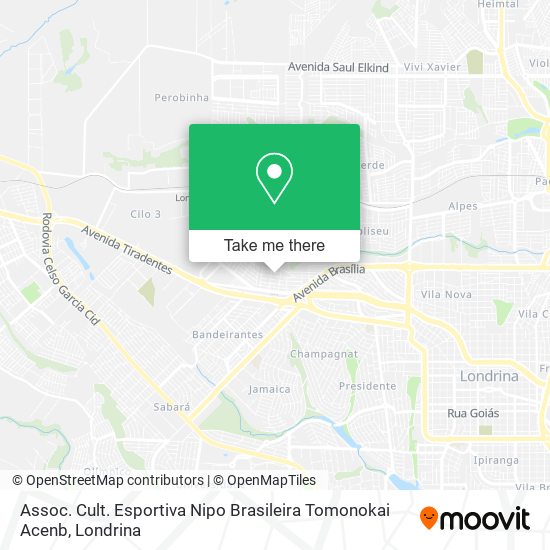 Assoc. Cult. Esportiva Nipo Brasileira Tomonokai Acenb map