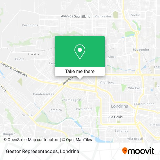 Gestor Representacoes map