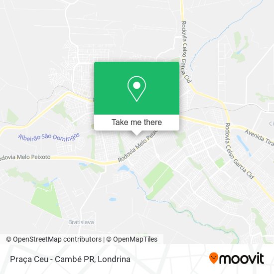 Praça Ceu - Cambé PR map