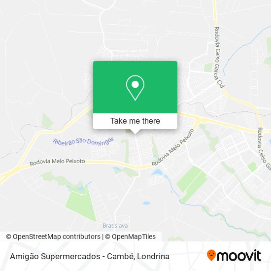 Amigão Supermercados - Cambé map