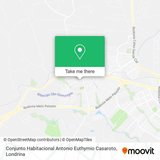 Conjunto Habitacional Antonio Euthymio Casaroto map