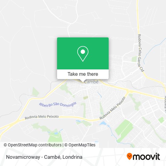 Novamicroway - Cambé map