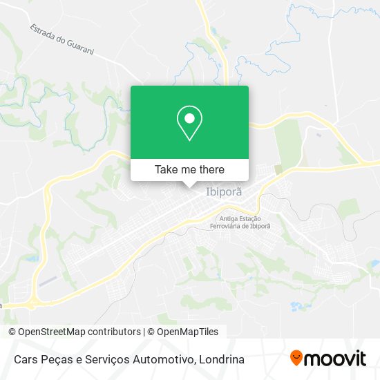 Cars Peças e Serviços Automotivo map