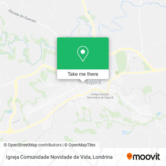 Igreja Comunidade Novidade de Vida map