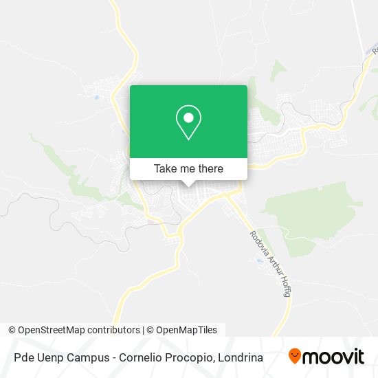 Pde Uenp Campus - Cornelio Procopio map
