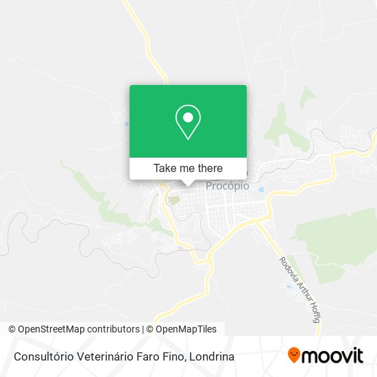 Consultório Veterinário Faro Fino map