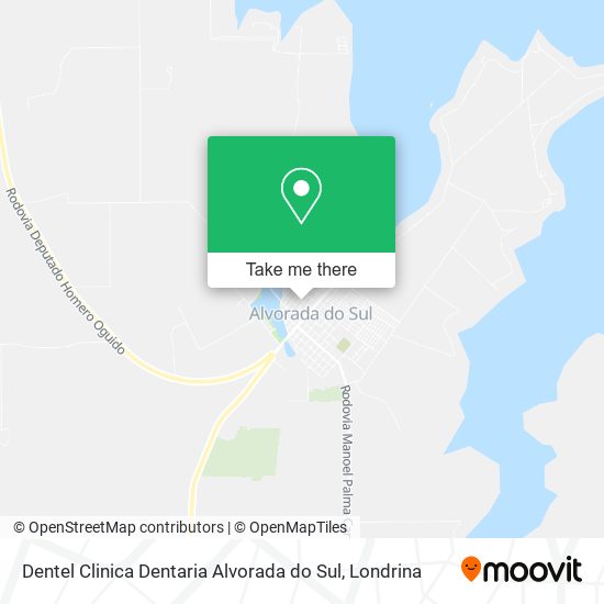 Dentel Clinica Dentaria Alvorada do Sul map