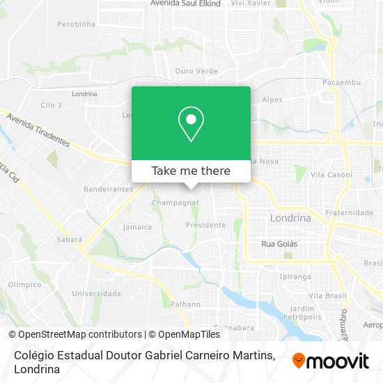 Colégio Estadual Doutor Gabriel Carneiro Martins map