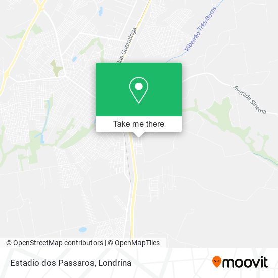 Estadio dos Passaros map