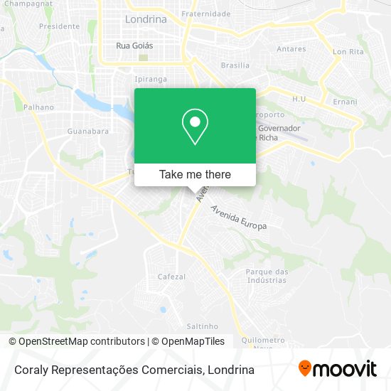 Coraly Representações Comerciais map