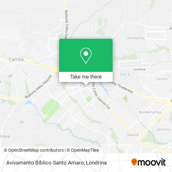 Avivamento Bíblico Santo Amaro map