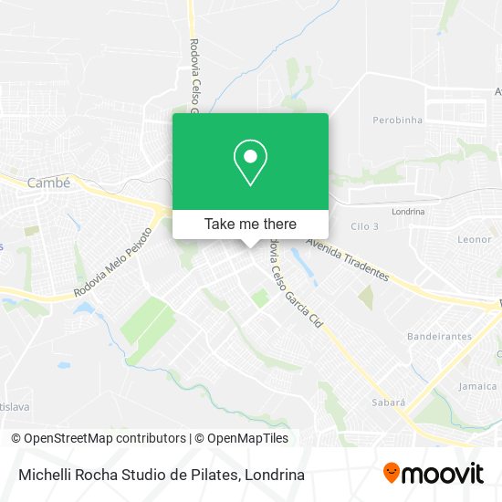 Michelli Rocha Studio de Pilates map