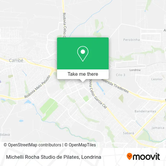 Michelli Rocha Studio de Pilates map