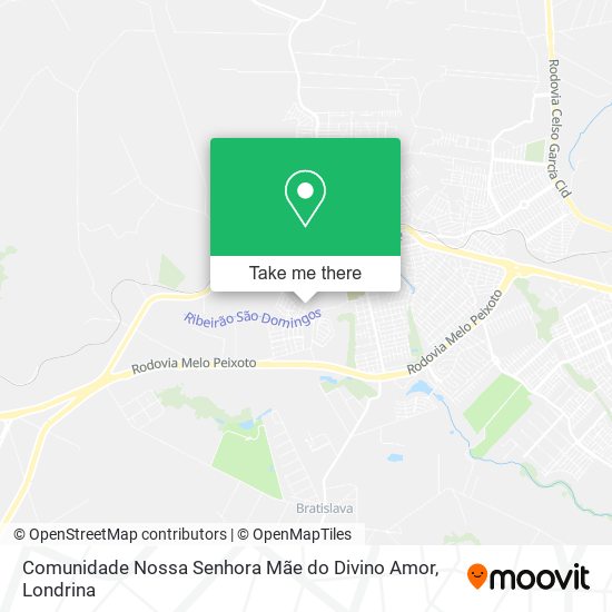 Comunidade Nossa Senhora Mãe do Divino Amor map