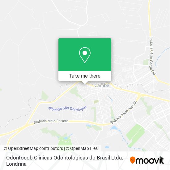 Odontocob Clinicas Odontológicas do Brasil Ltda map