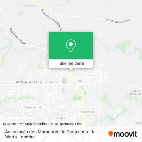 Associação dos Moradores do Parque Alto da Warta map