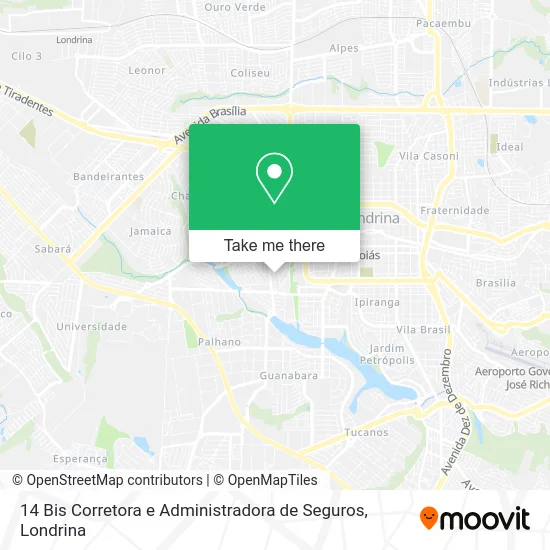 14 Bis Corretora e Administradora de Seguros map