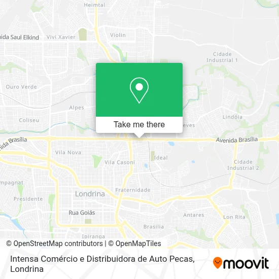 Intensa Comércio e Distribuidora de Auto Pecas map