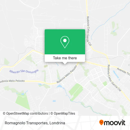 Romagnolo Transportes map