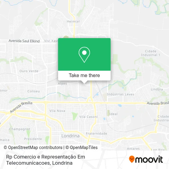 Rp Comercio e Representação Em Telecomunicacoes map
