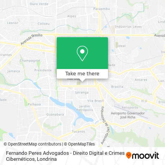 Fernando Peres Advogados - Direito Digital e Crimes Cibernéticos map