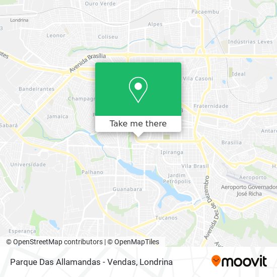 Parque Das Allamandas - Vendas map