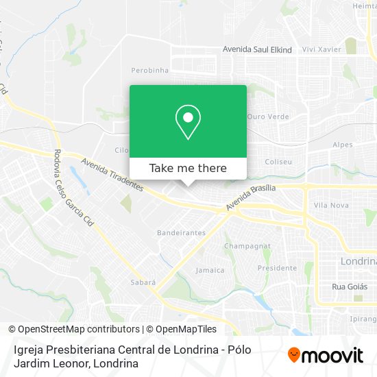 Igreja Presbiteriana Central de Londrina - Pólo Jardim Leonor map