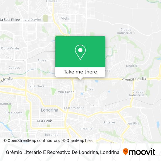 Grêmio Literário E Recreativo De Londrina map
