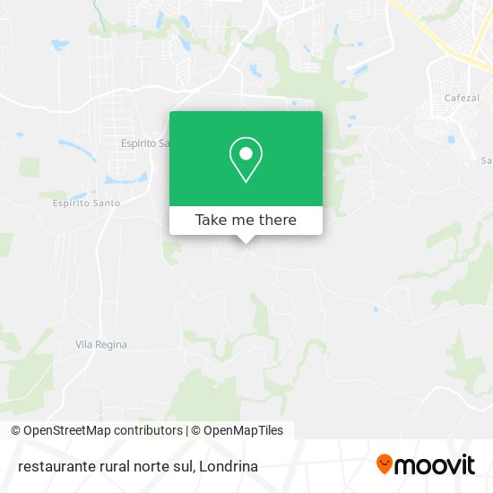 Mapa restaurante rural norte sul