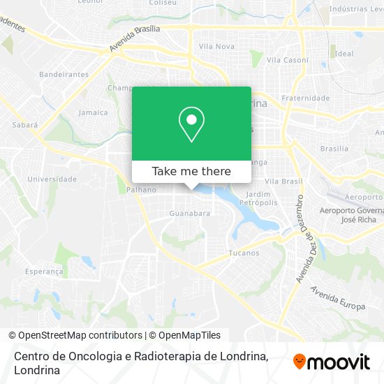 Centro de Oncologia e Radioterapia de Londrina map