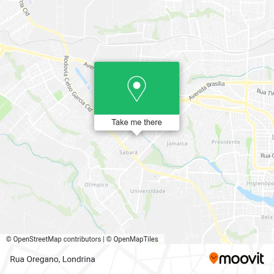 Rua Oregano map