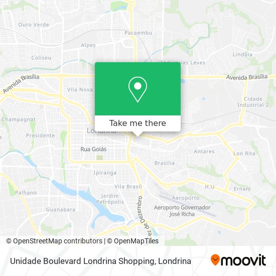 Unidade Boulevard Londrina Shopping map