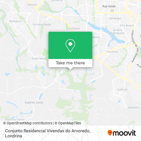 Conjunto Residencial Vivendas do Arvoredo map