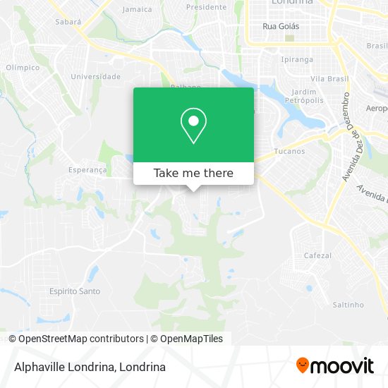 Alphaville Londrina map