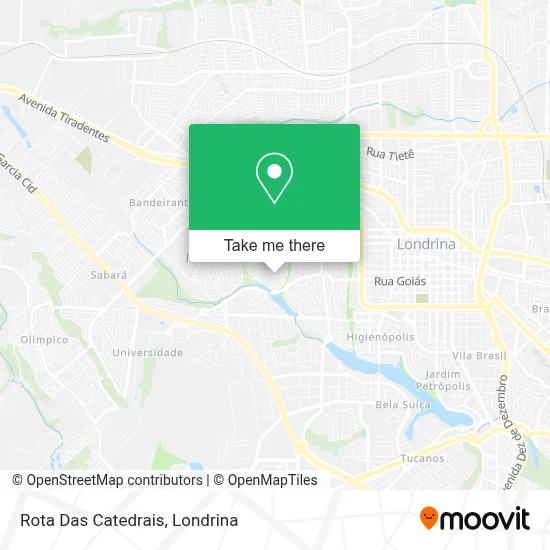Rota Das Catedrais map