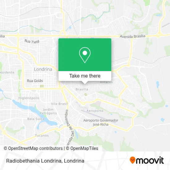 Radiobethania Londrina map